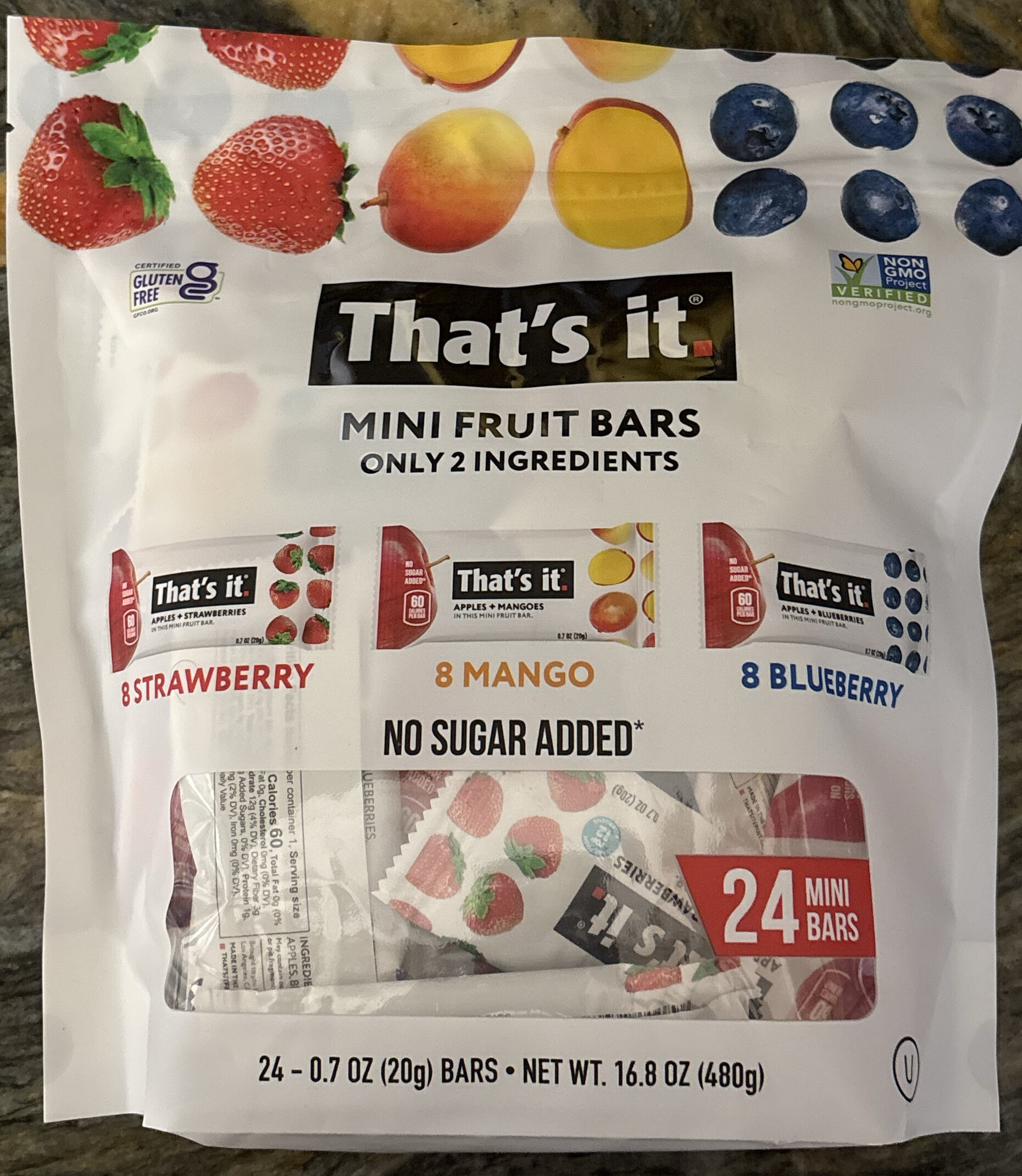 Mini Fruit Bars by That's It - Tier A kids snack