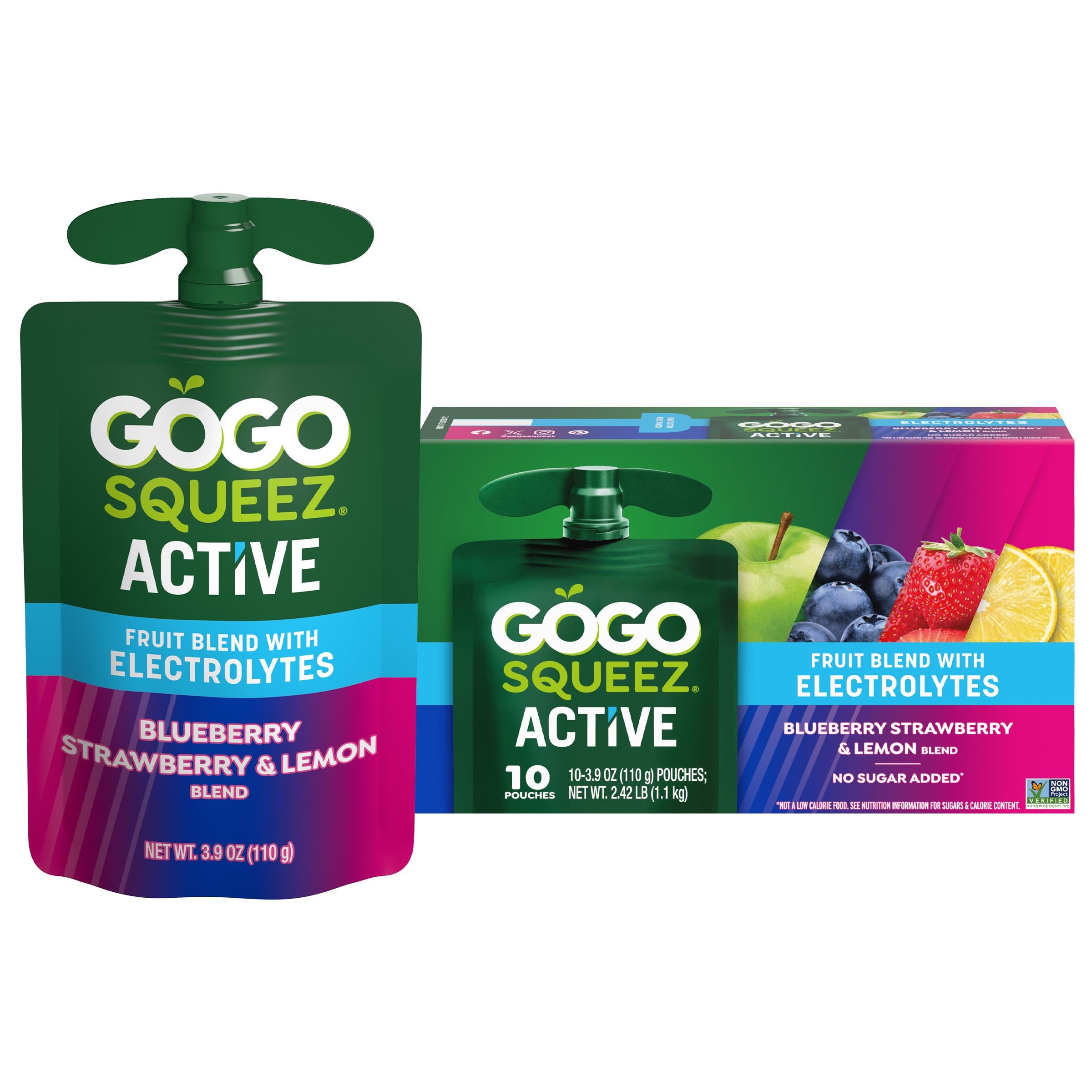 Fruit Blend with Electrolytes Blueberry Strawberry & Lemon Blend by GoGo squeeZ