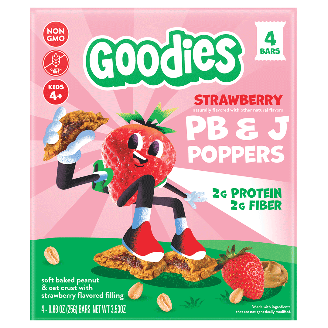 PB&J Poppers - Strawberry by Goodies - Tier C kids snack
