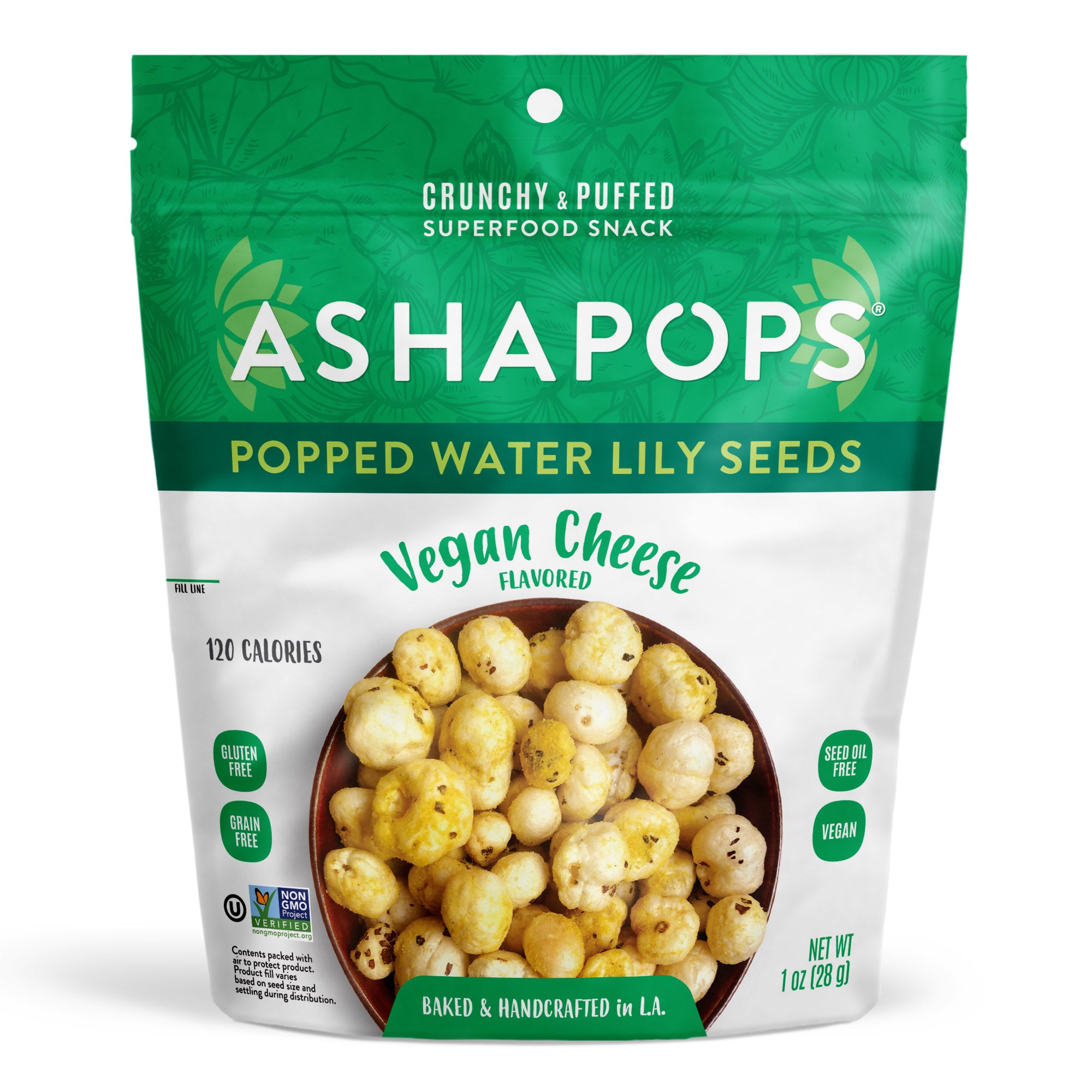 Vegan Cheese Popped Water Lily Seeds by AshaPops - Tier A kids snack