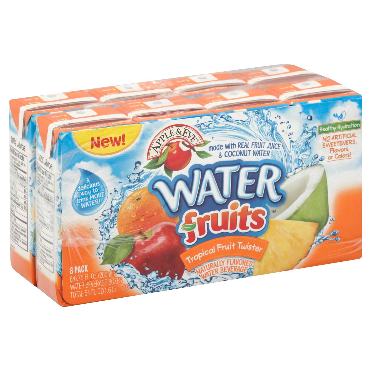 Water Fruits, Water Beverage, Tropical Fruit Twister by Apple & Eve - Tier E kids snack