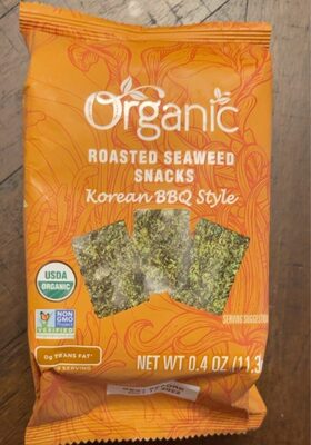 Organic Roasted Seaweed Snacks Korean BBQ Style by Lidl Organic - Tier A kids snack