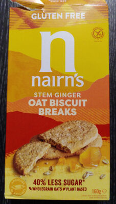 Stem Ginger Oat Biscuit Breaks by Nairn's - Tier C kids snack