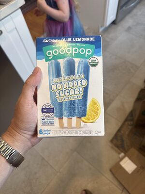 Blue Lemonade by GoodPop - Tier E kids snack