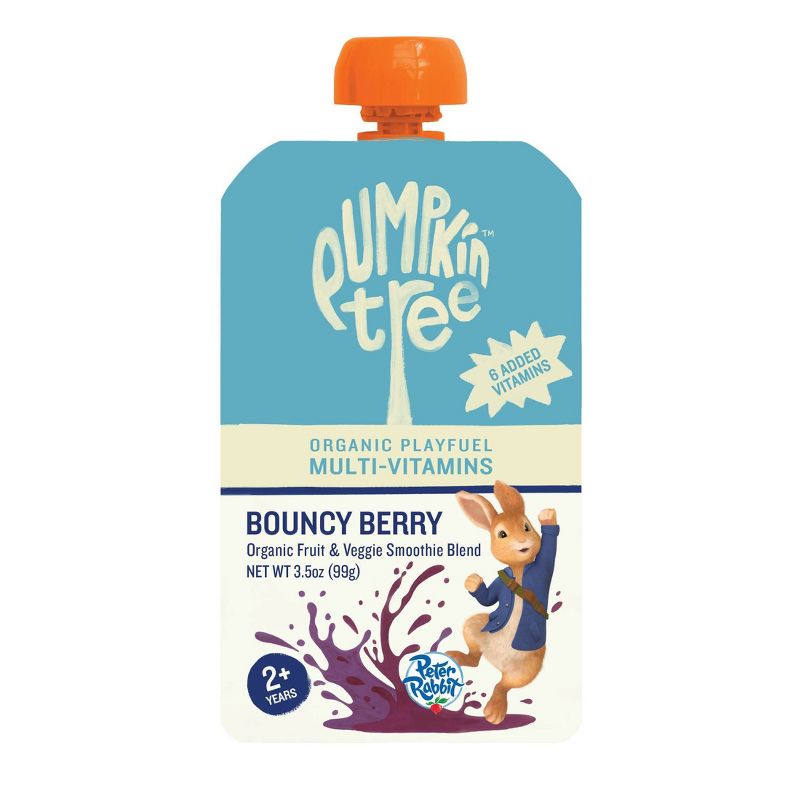 Peter Rabbit Organics Pumpkin Tree Organic Playfuel Multi-Vitamins Bouncy Berry Pouch by Peter Rabbit Organics - Tier B kids snack