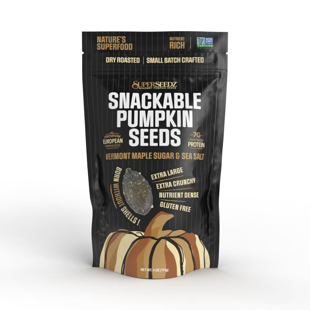 Superseedz Vermont Maple Sugar & Sea Salt Pumpkin Seeds by Superseedz - Tier E kids snack