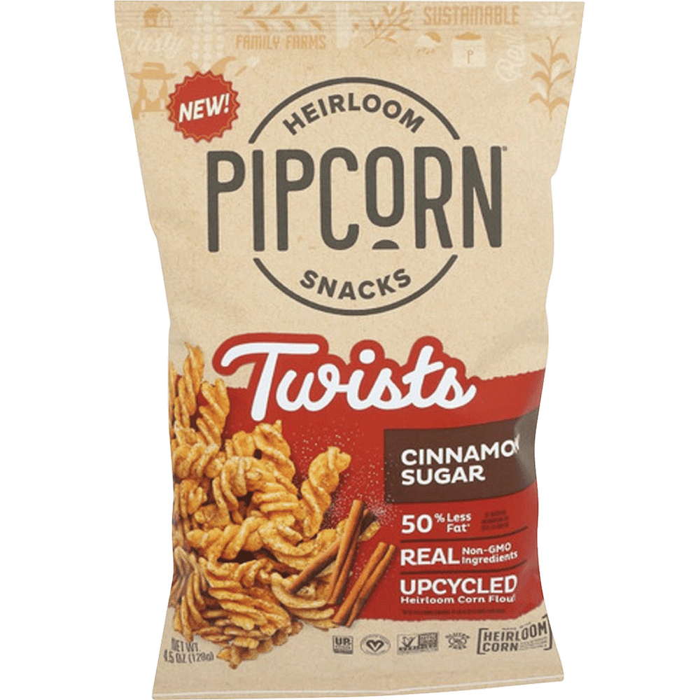 Cinnamon Sugar Twists by Pipcorn - Tier C kids snack