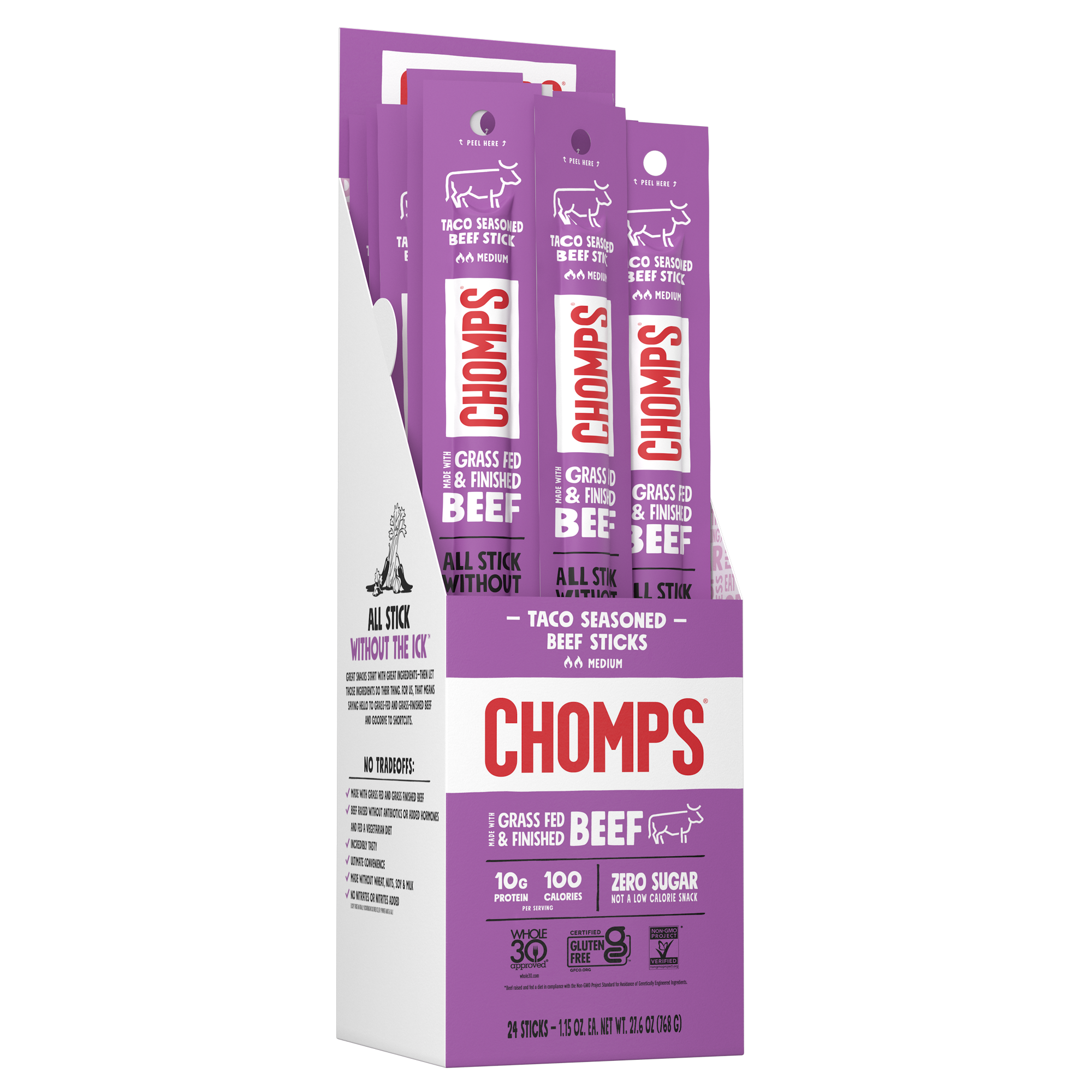 Taco Seasoned Beef by Chomps - Tier A kids snack