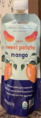 Organic Baby Puree Sweet Potato Mango by Cerebelly - Tier E kids snack