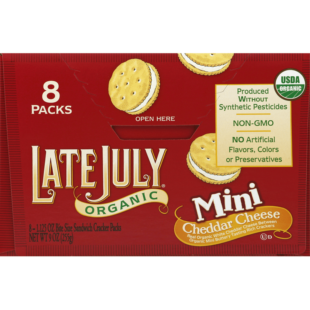 Mini sandwich crackers by Late July - Tier C kids snack