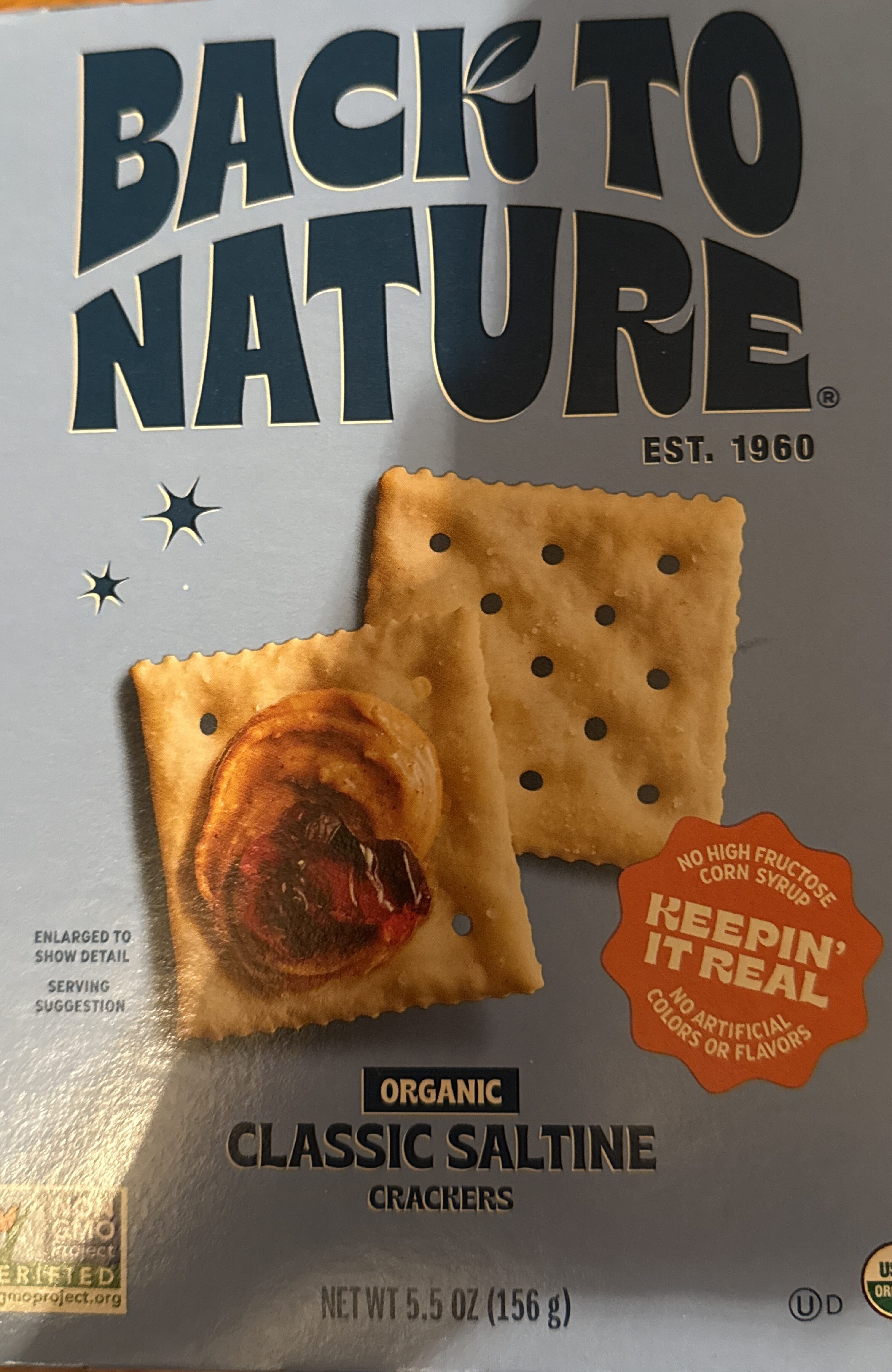 Classic Saltine Crackers by Back to Nature - Tier A kids snack
