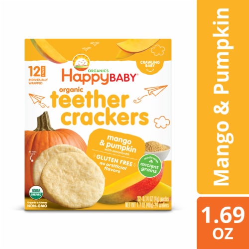 Organic teether crackers by Happy Baby - Tier A kids snack