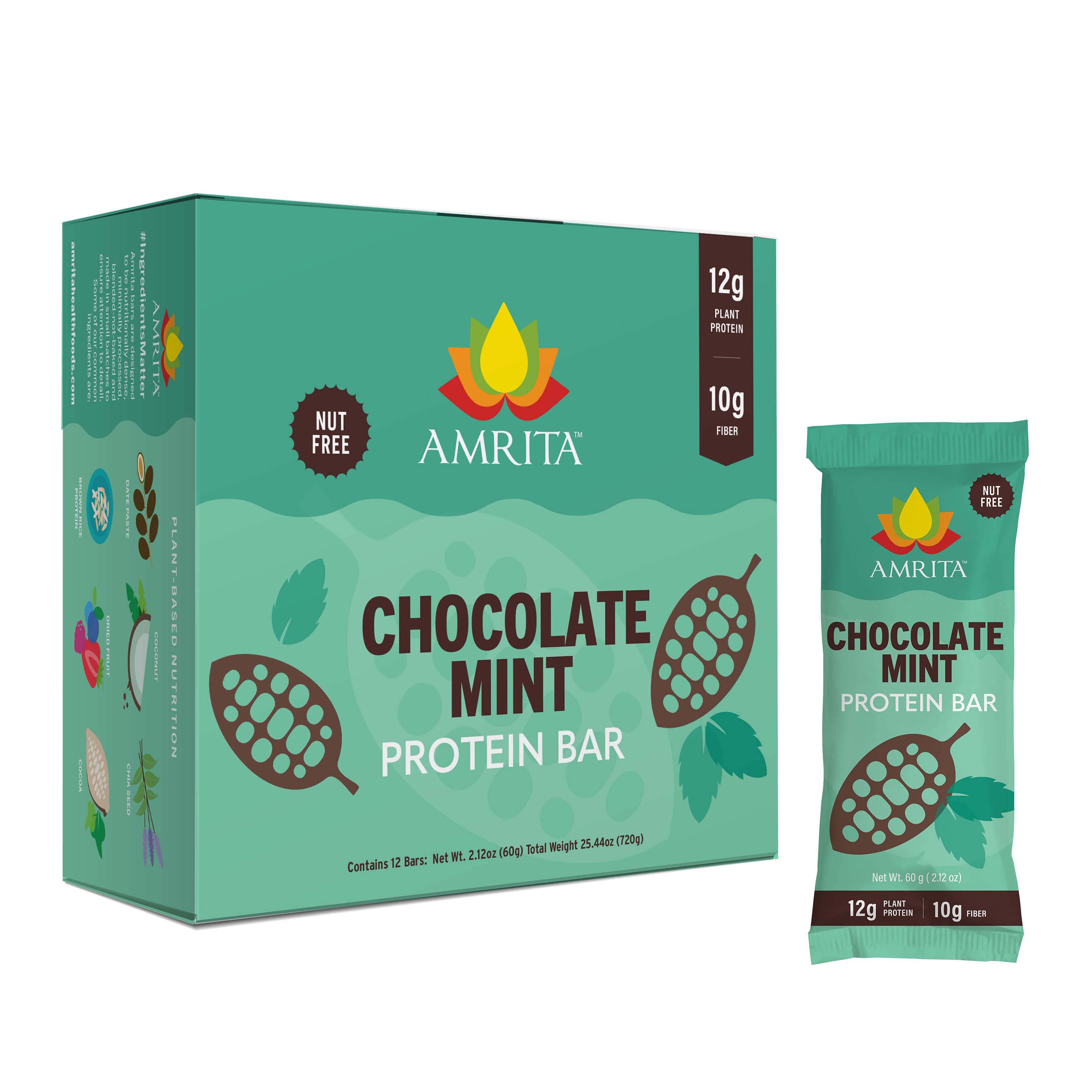 Chocolate Mint Protein Bar by Amrita - Tier C kids snack