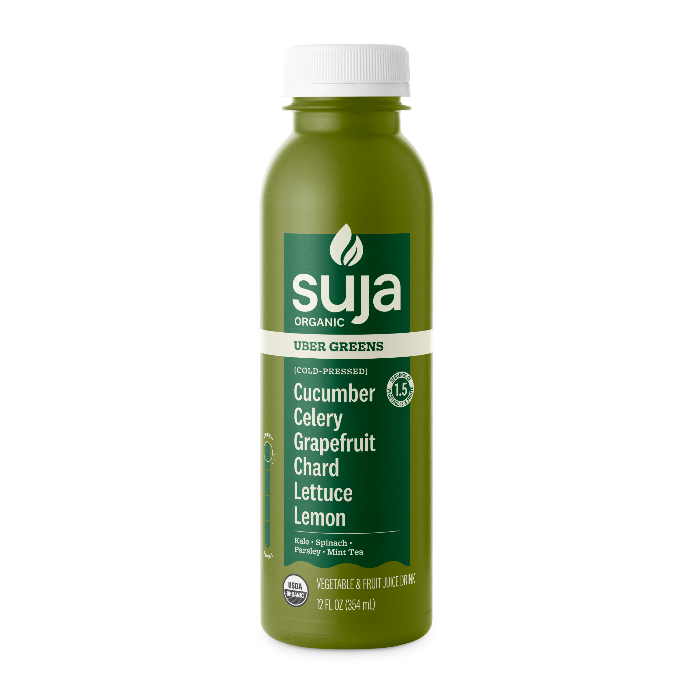 Suja Organic Uber Greens (Cold-Pressed Juice) — 18-pack case by Suja Organic - Tier B kids snack