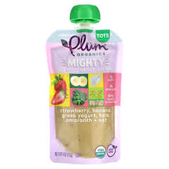 Kale Strawberry Amaranth Greek Yogurt Tots by Plum Organics - Tier E kids snack