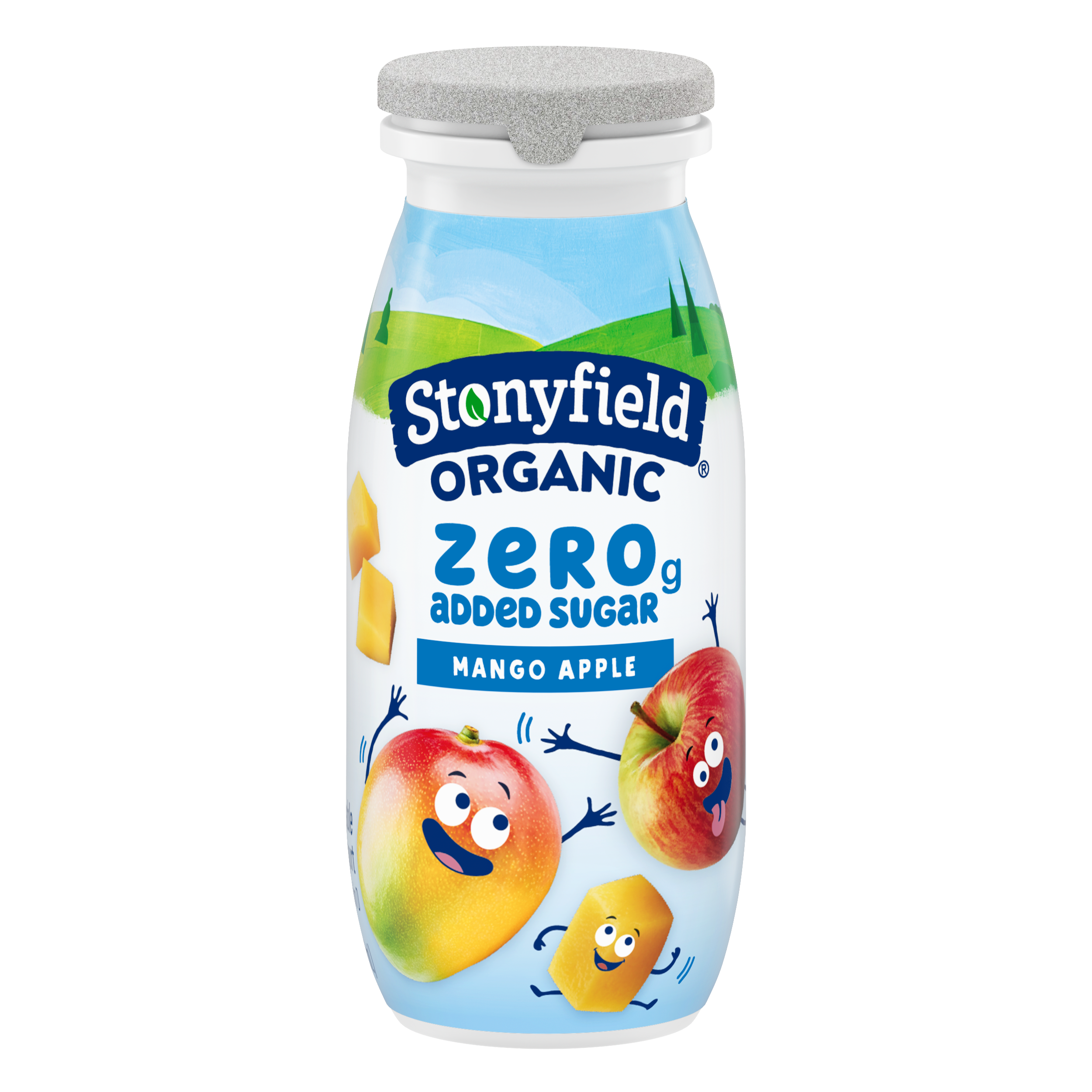 Organic Kids Zero Grams Added Sugar Mango Apple Lowfat Yogurt Smoothies, 3.1 fl.oz by Stonyfield