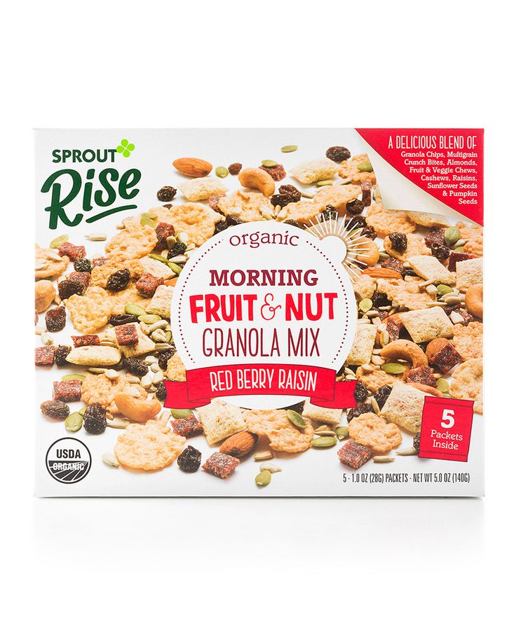 Organic Morning Fruit & Nut Granola Mix by Sprout Organic - Tier D kids snack