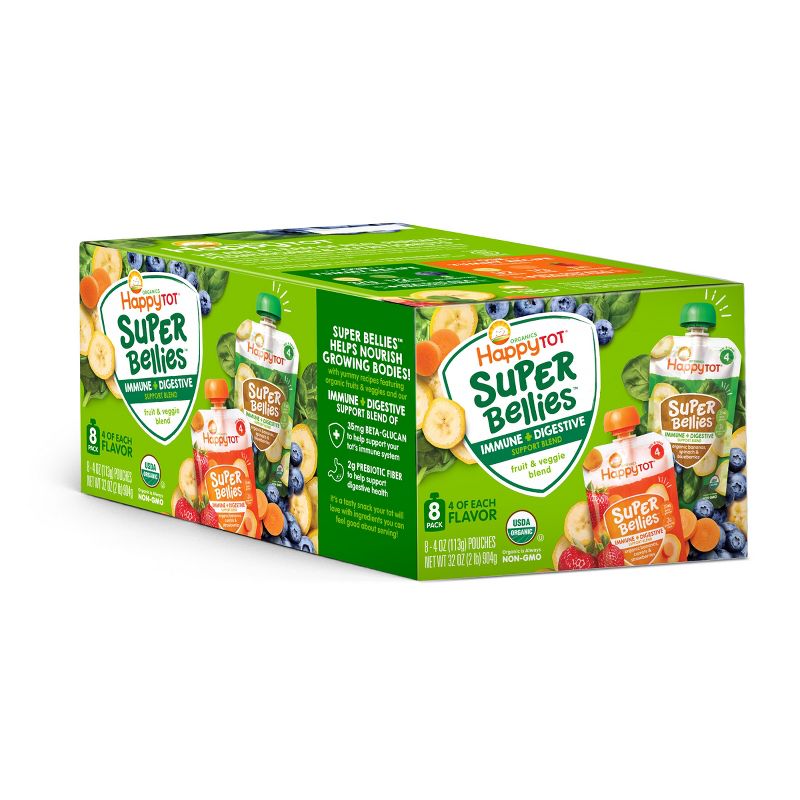 Happy Tot Super Bellies Organic Toddler Pouch Variety Pack by Happy Tot - Tier B kids snack