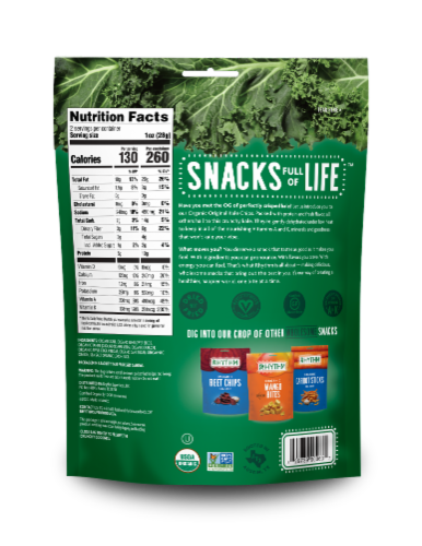Kale Chips — Original by Rhythm Superfoods - Tier B kids snack