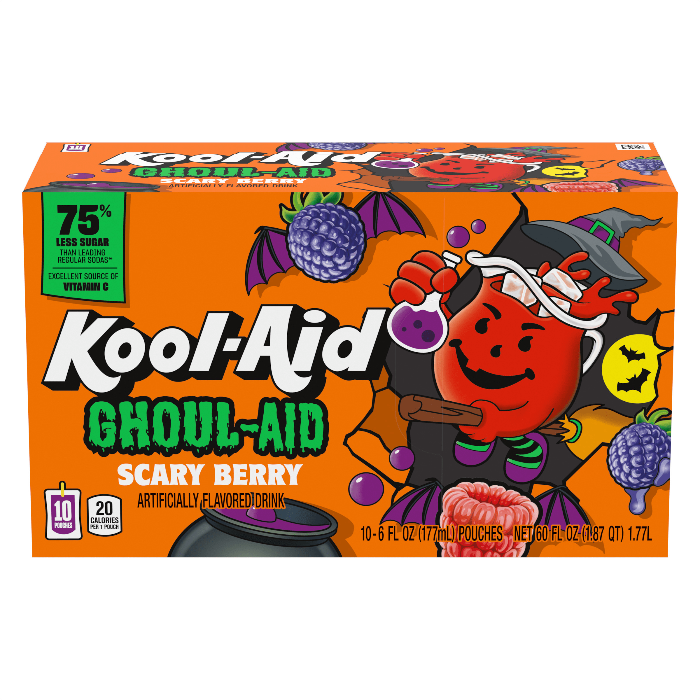 Ghoul-Aid Jammers Drink, Scary Berry by Kool-Aid - Tier E kids snack