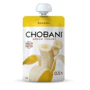 Chobani Kids Banana Greek Yogurt Pouch by Chobani Kids - Tier E kids snack