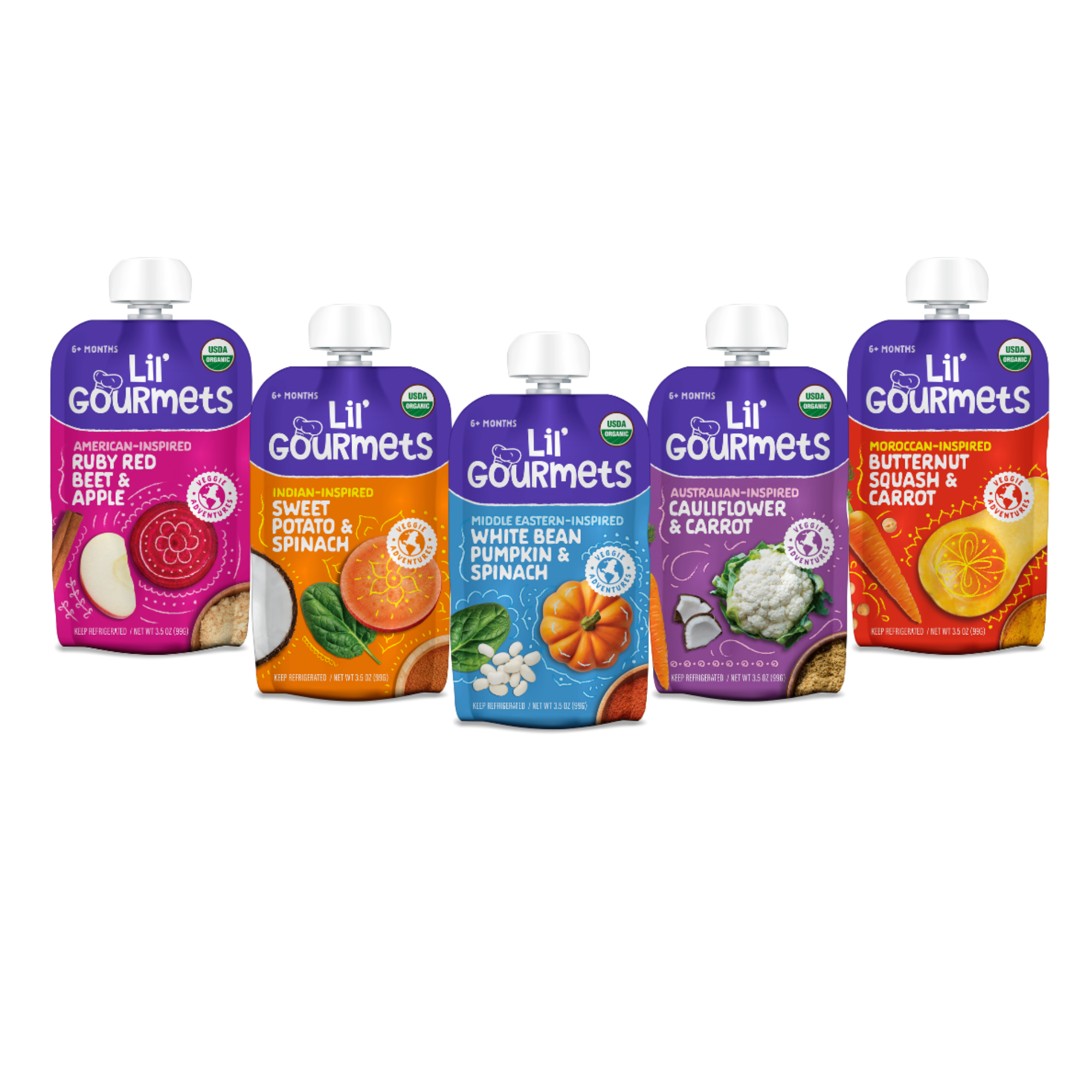 Organic Sweet Potato & Spinach by Lil' Gourmets - Tier B kids snack