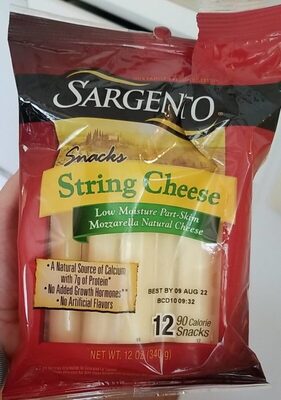 String Cheese by Sargento - Tier A kids snack