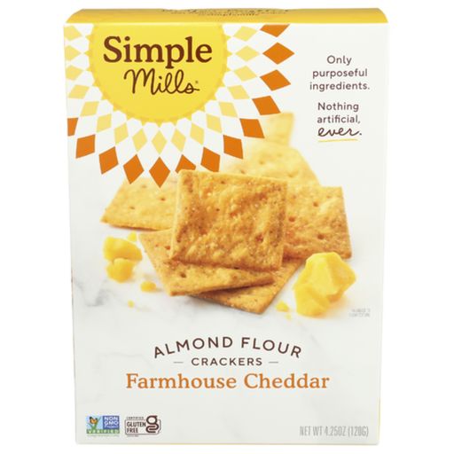 Almond Flour Crackers Everything by Simple Mills - Tier B kids snack