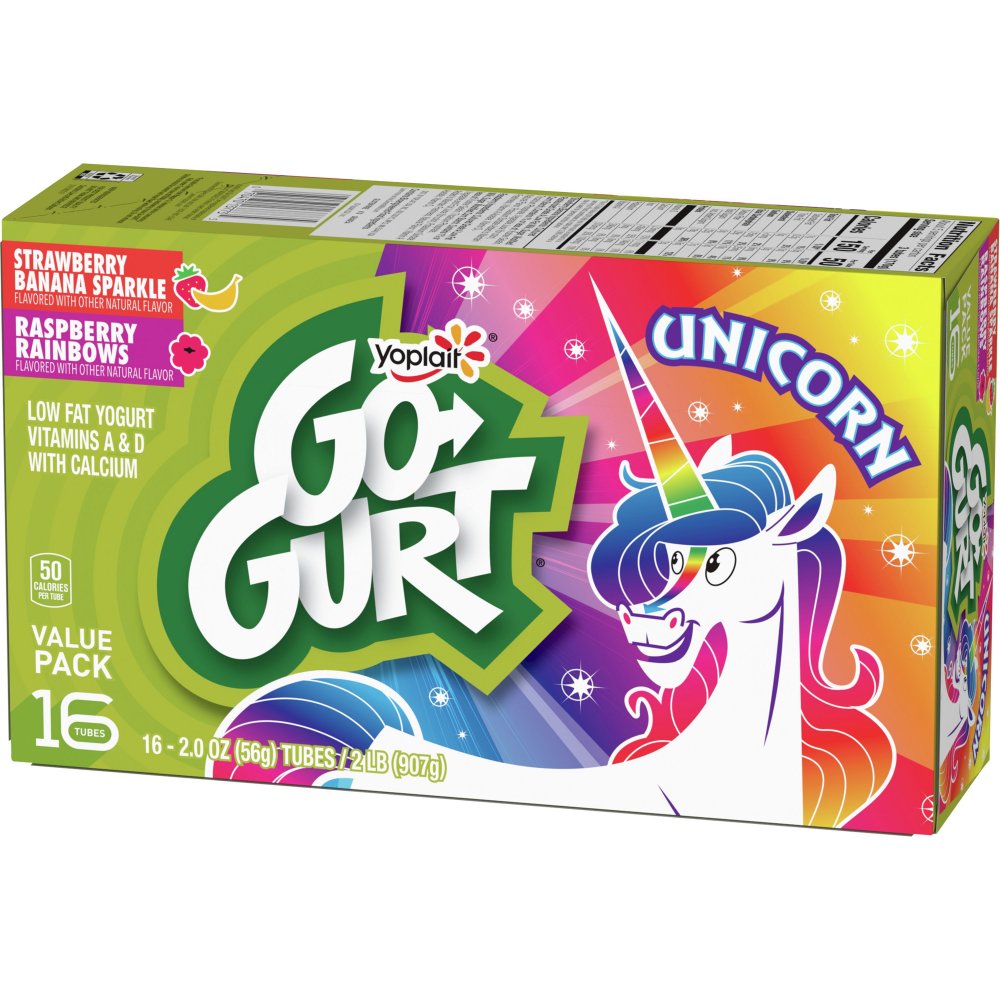 Go-Gurt Variety Pack Raspberry/Strawberry Banana by Yoplait - Tier D kids snack