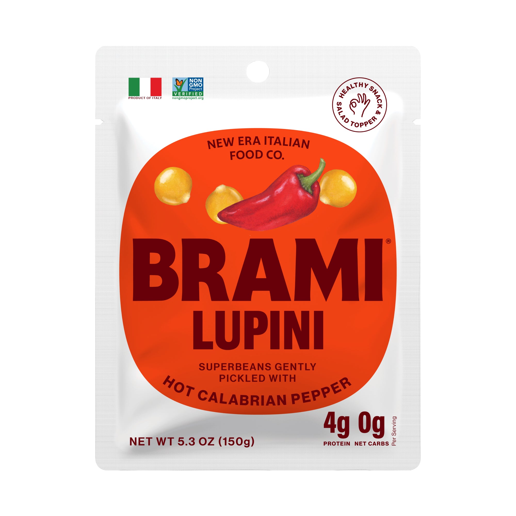 Brami Hot Pepper Lupini Beans by Brami - Tier A kids snack
