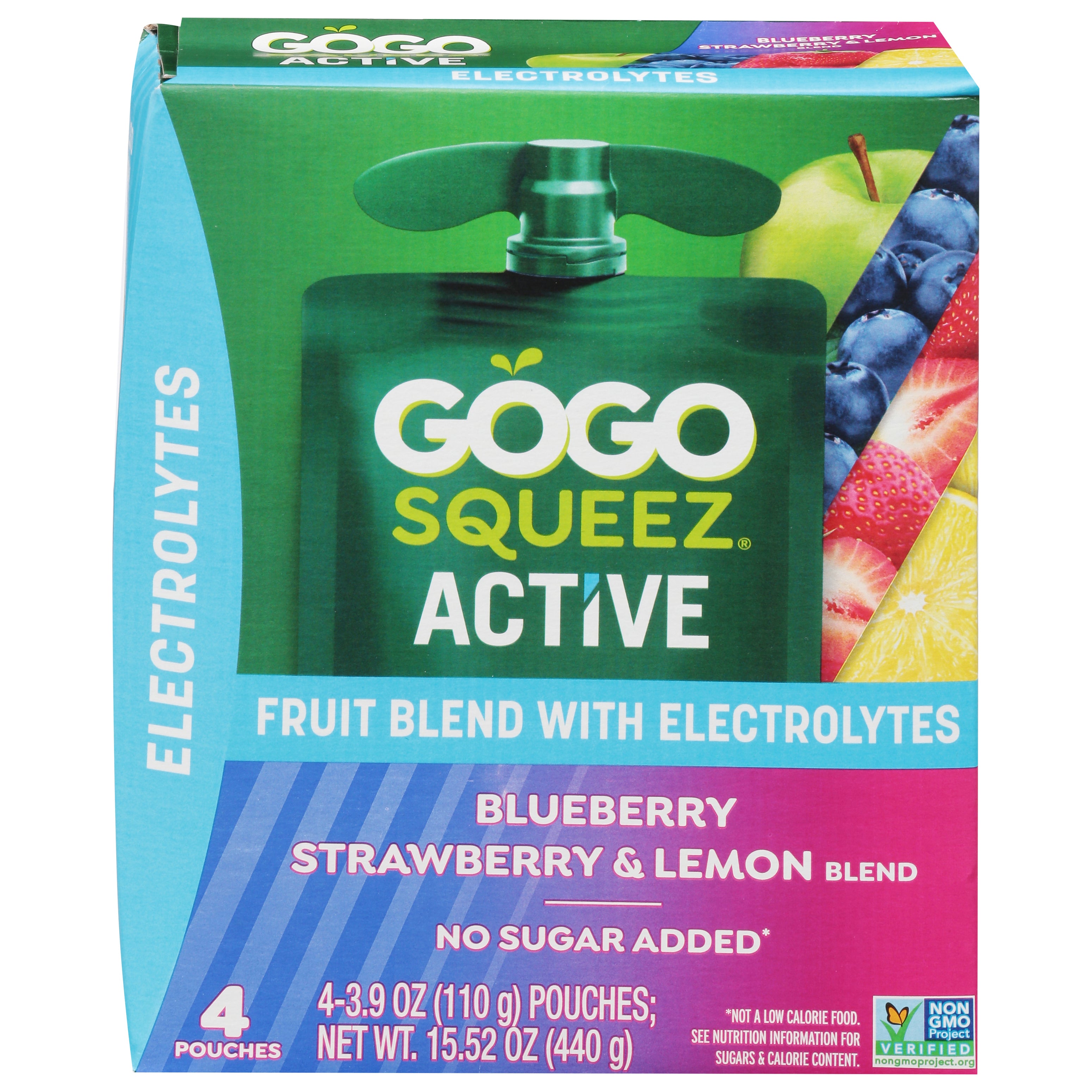 Blueberry Strawberry & Lemon Blend by GoGo squeeZ - Tier B kids snack