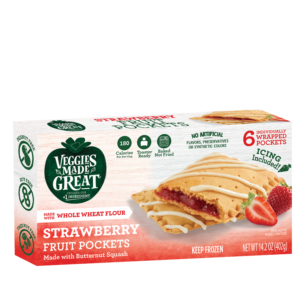 Strawberry Fruit Pockets by Veggies Made Great - Tier E kids snack