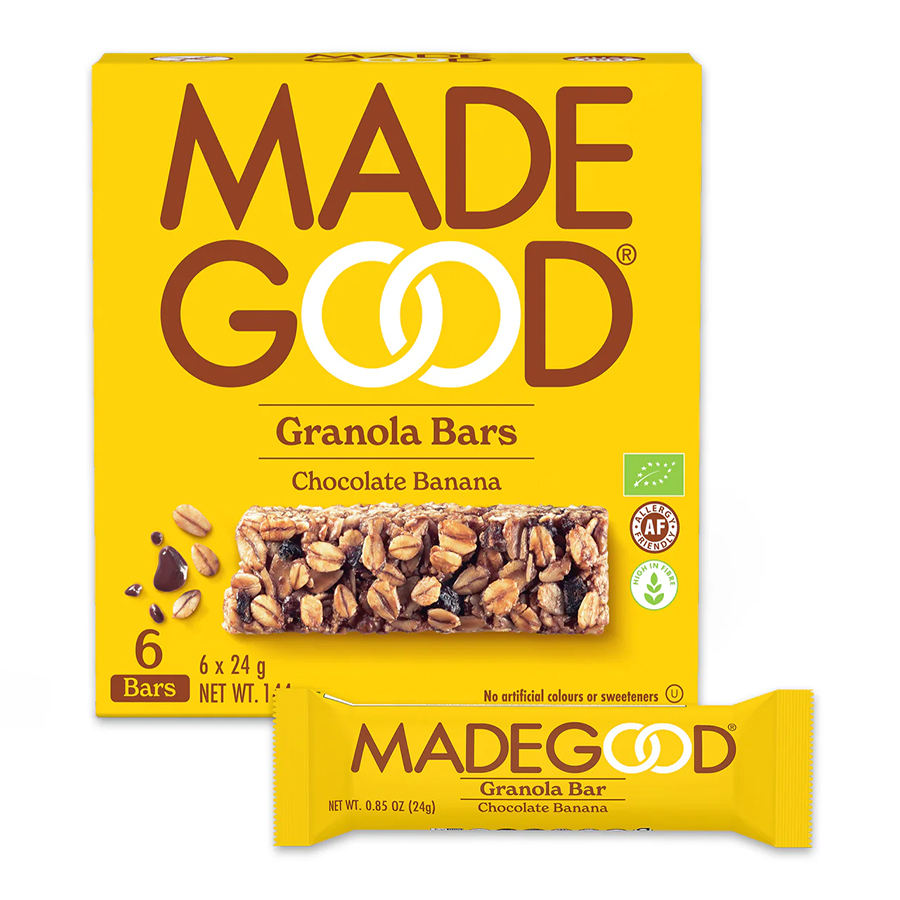 Chocolate Banana Granola Bar by MadeGood - Tier D kids snack