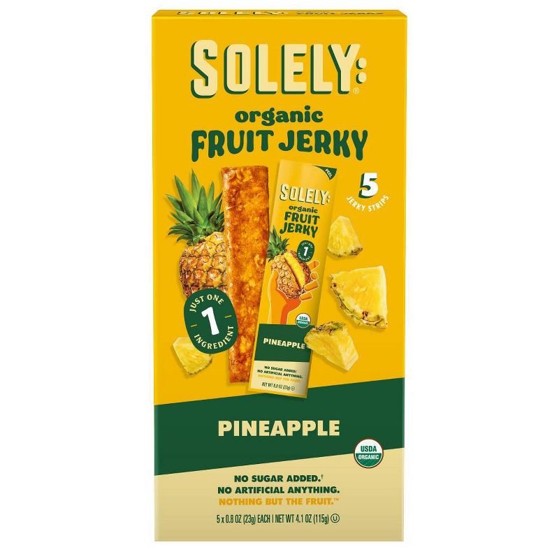 Solely Pineapple Fruit Snack Jerky by Solely - Tier B kids snack