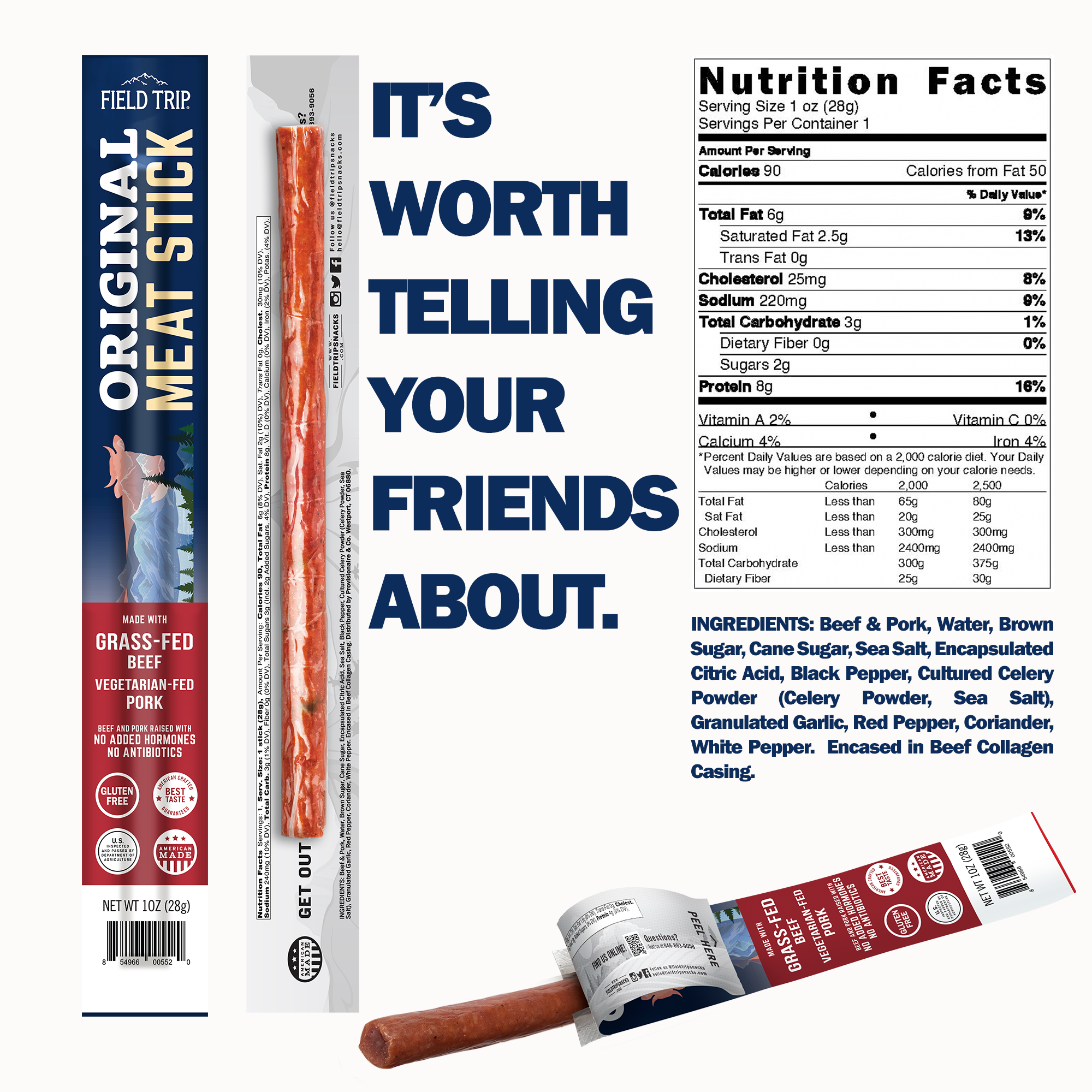 Original Meat Stick by Field Trip - Tier C kids snack