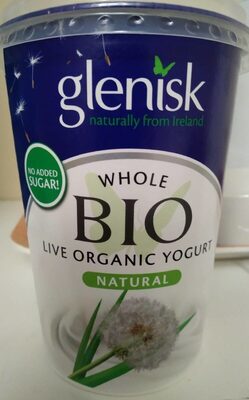 Whole Bio Organic natural live yoghurt by Glenisk - Tier D kids snack