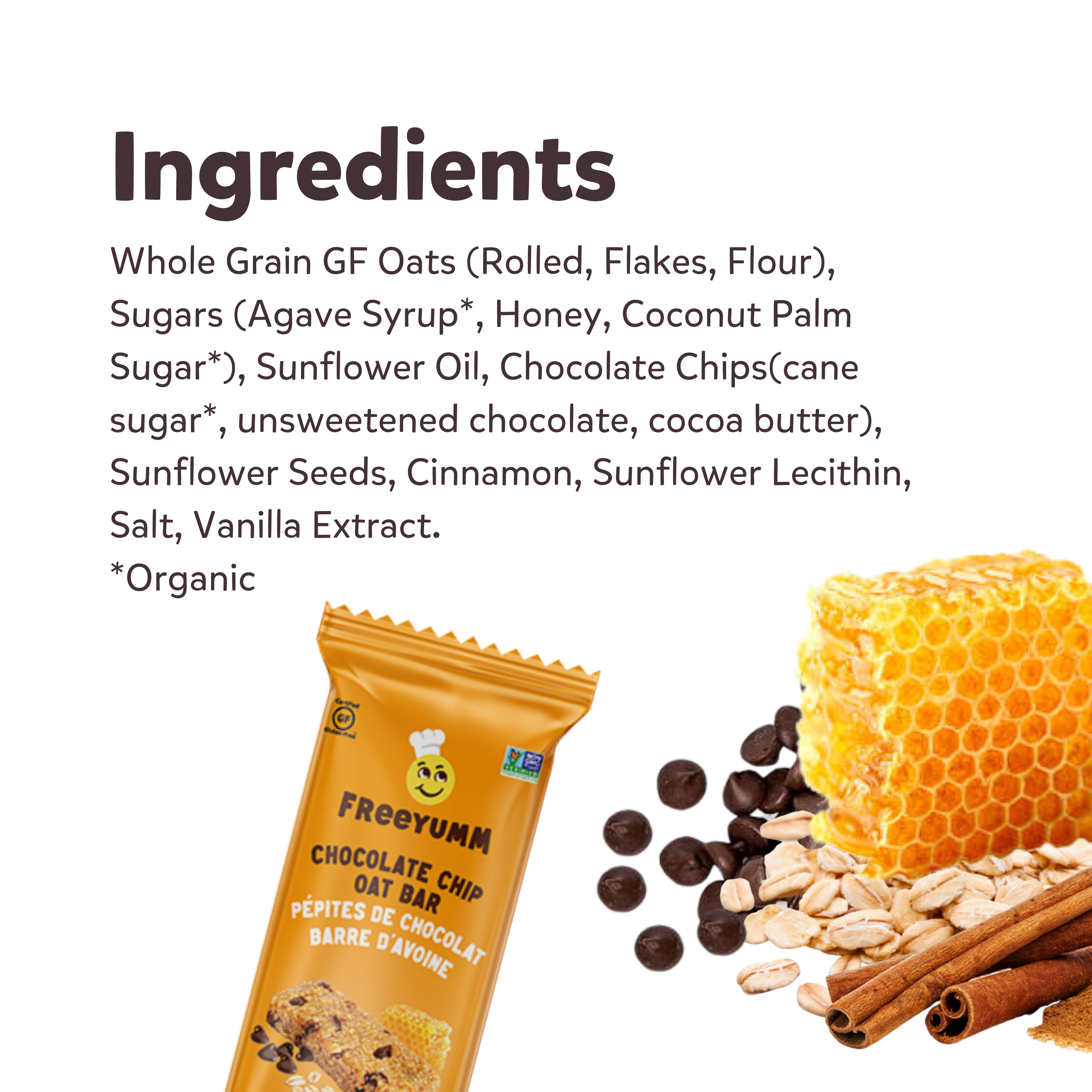 Chocolate Chip Soft Baked Bars by FreeYumm - Tier E kids snack