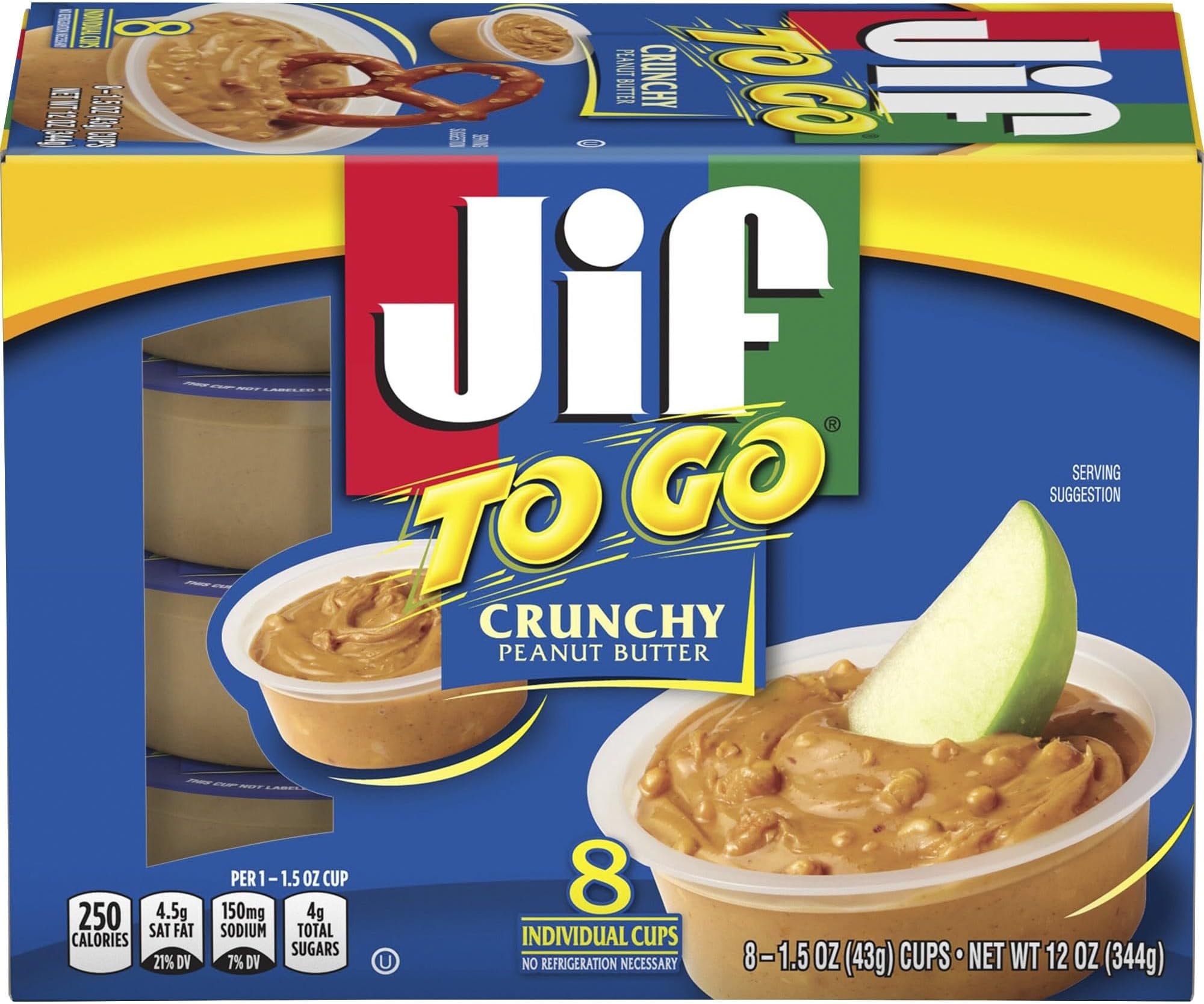 To Go, Crunchy Peanut Butter by Jif - Tier C kids snack