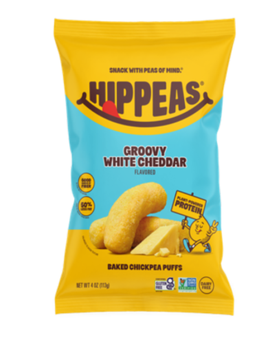 White Chedder Explosion by Hippeas - Tier C kids snack