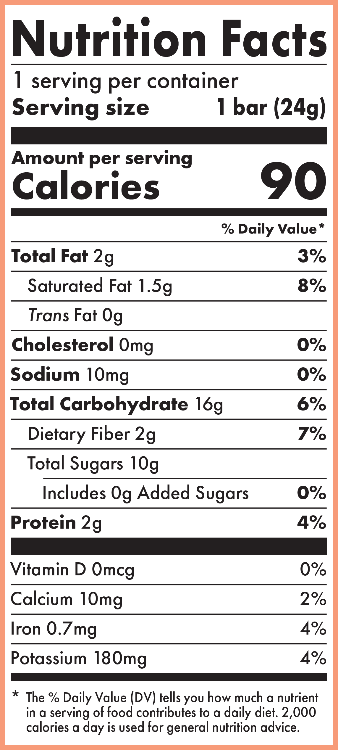 Peach Cobbler Kids Bar by Skout Organic - Tier B kids snack