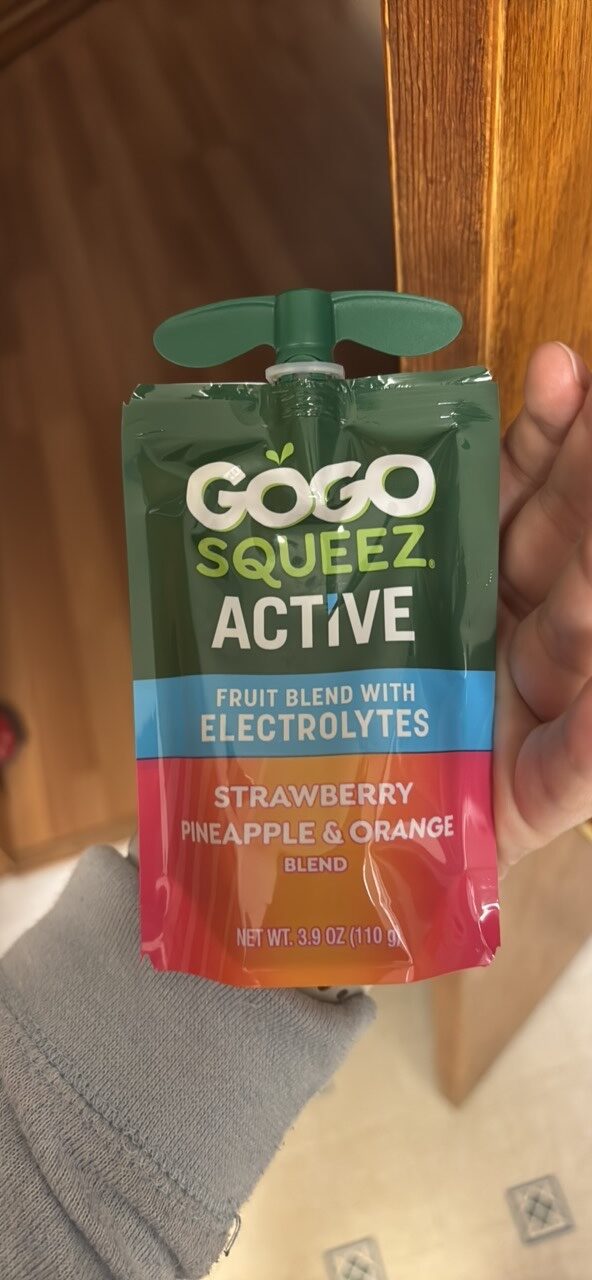 Fruit Blend With Electrolytes Strawberry Pineapple & Orange Blend by GoGo squeeZ