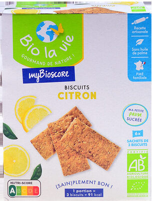Biscuits Citron by bio la vie - Tier C kids snack