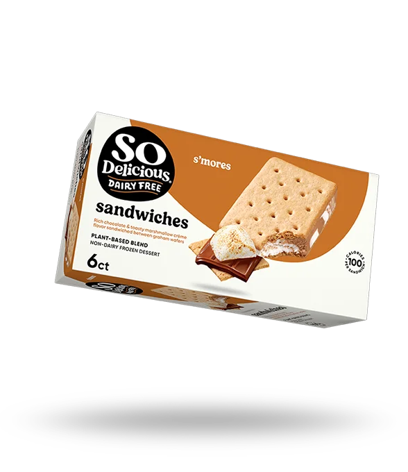 Plant-based Blend Smores Dessert Sandwich by So Delicious - Tier E kids snack