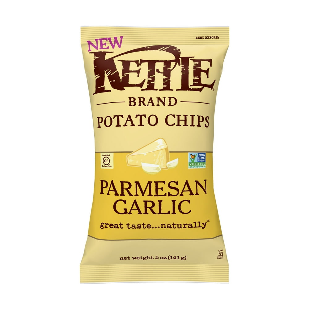 Potato Chips, Parmesan Garlic Kettle Chips by Kettle Brand - Tier E kids snack