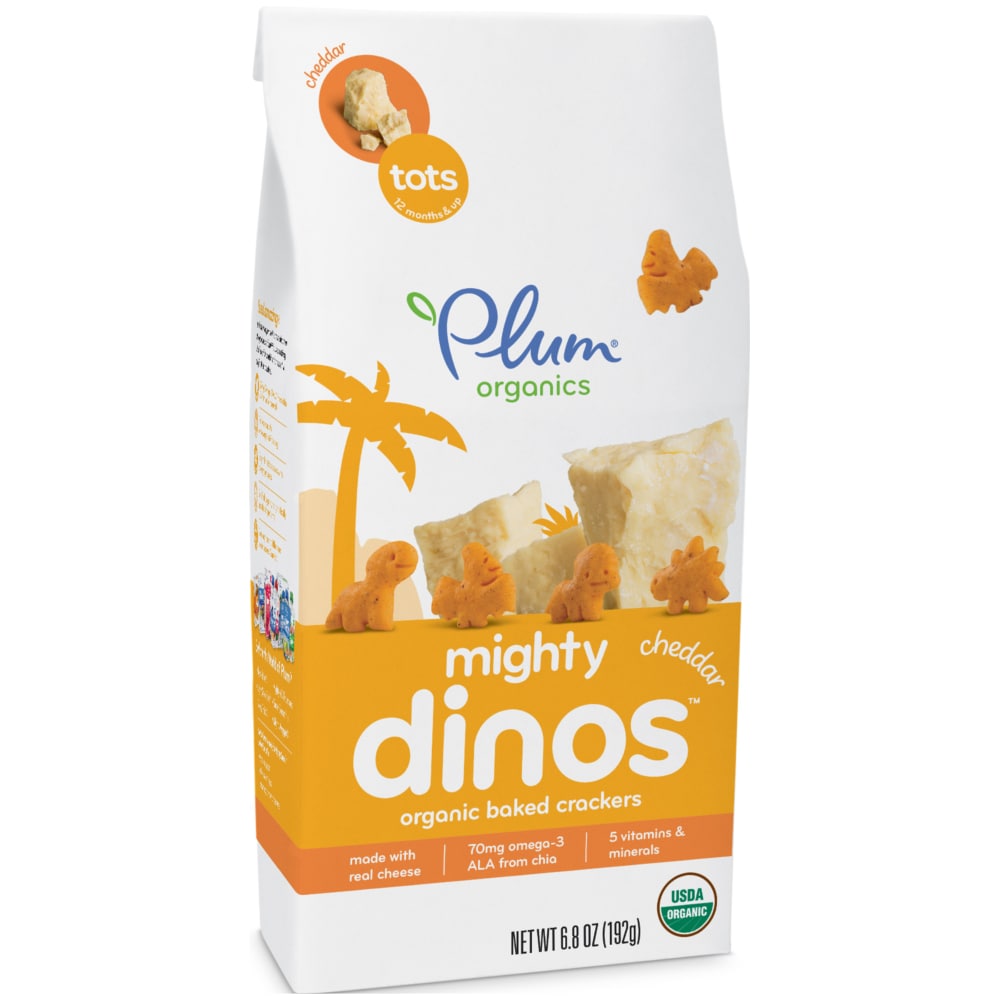 Plum crackers cheddar by Plum organics - Tier A kids snack