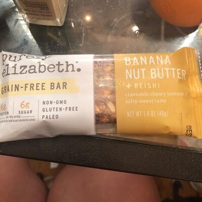 Banana Nut Butter Grain-Free Bar by Purely Elizabeth - Tier A kids snack