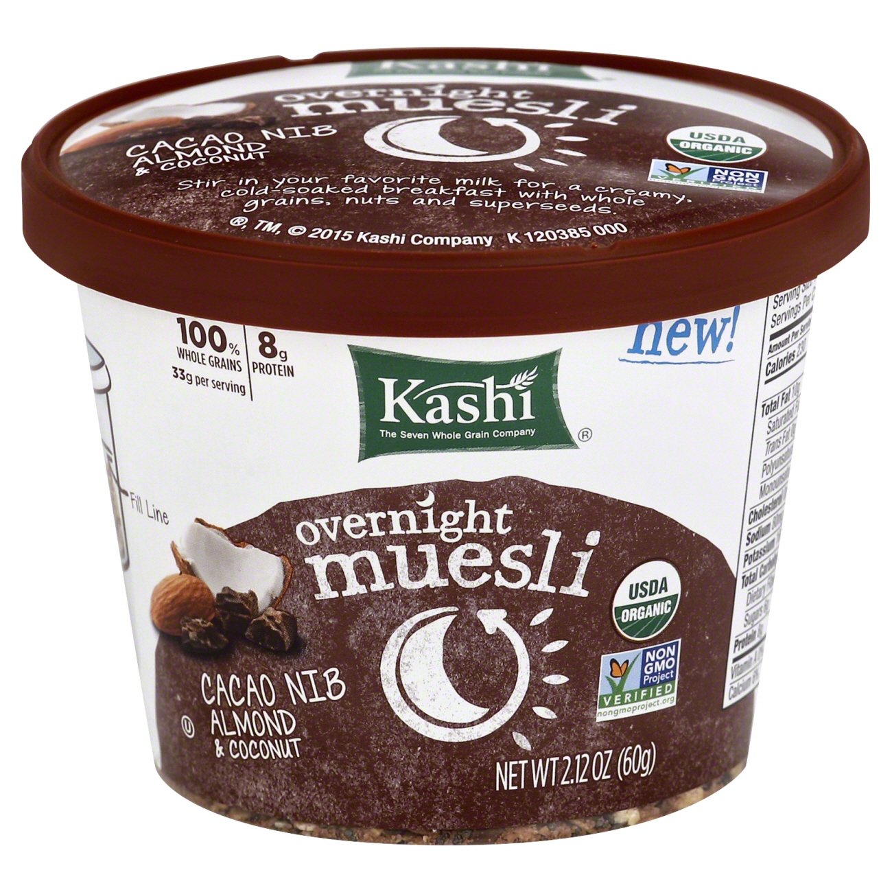 Kashi organic cereal cacao nib almond & coconut 2.12oz by Kashi - Tier E kids snack
