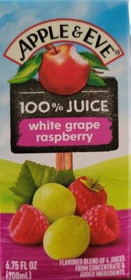 White Grape Raspberry Juice Drink by Apple & Eve - Tier E kids snack