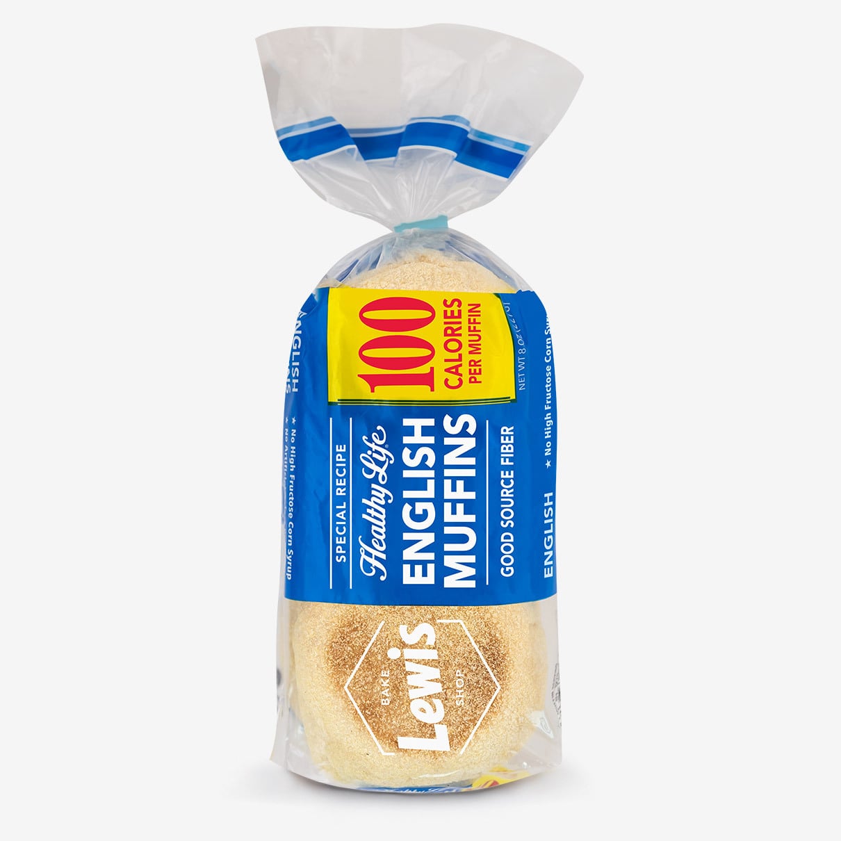 Healthy Life, English Muffins, 100% Whole Wheat by Lewis Bakeries - Tier D kids snack