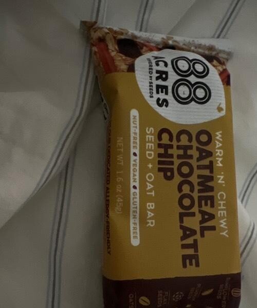 Oatmeal Chocolate Chip Seed & Oat Bar by 88 Acres